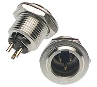 2 Pack CESS 3-Pin Mini XLR Cable Male Connector Adapter For Mic Microphone