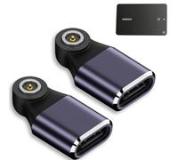 2 Pack Charger Adapter for UGREEN FineTrack Slim Wallet Tracker Card/Slim S (Samsung Only) Wallet Tracker Card, Replacement Magnetic USB-C Charging Converter（Purple）