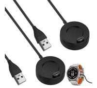 2 Pack Charger Compatible for Garmi n Watch Charger Cable 5/6/7//S/X/Pro/Plus Forerunner 965/945/645/Instinct, 3.3 ft/1 m USB-A Charging Cable