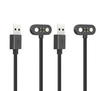 [2 Pack] Charger Compatible with GEUYNAY S18 / mojawa Run Plus/Bxswtu X7 / Atopskins X7 / H2O Audio TRI PRO Bone Conduction Headphones, 2FT Replacement USB Charging Magnetic Cable Cord