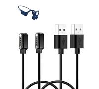 2-Pack Charging Cable for SANOTO Bone Conduction Headphones,Magnetic Adsorption Charging USB Cable,Portable Quick Charge,Sturdy and Durable,Black