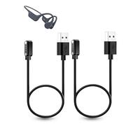 2-Pack Charging Cable for SANOTO DG08 / LOBKIN X17 Bone Conduction Headphones,Magnetic Adsorption Charging USB Cable,Portable Quick Charge,Sturdy and Durable,Black