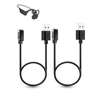 2-Pack Charging Cable for SANOTO X2 Bone Conduction Headphones,Magnetic Adsorption Charging USB Cable,Portable Quick Charge,Sturdy and Durable,Black