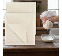 2 Pack Cheesecloths for Straining - 100% Unbleached Cotton Muslin Cloth, Precut 50x50cm, Reusable & Washable Cheese Cloth for Cooking, Butter, Nut Milk, Yogurt & More