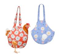 2 Pack Chicken Carrier Bag Saddle, Canvas Chicken Holder Sling Catching Hand Bag for Hen Rooster Poultry Poultry Transport, Travel