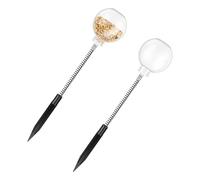 2 Pack Chicken Peck Toy, Swinging Slow Feeder Enrichment, Plastic Metal Funny and Attractive Chicken Toy for Hens Ducks Large Birds Parrots, 15.75x3.35Inches