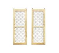 2 Pack Chicken Wire Wood Frame Unfinished Wooden Frame for photoes,Jewelry Crafting Project (Outer 6 x 16 in, Interior 4.3 x 14 in)