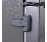 2-Pack Child Proof Fridge Lock with Adhesive - No Tools Required - Refrigerator Lock for Kids - Freezer Latch to Keep Door Closed - for Toddlers, Cats, & Dogs.