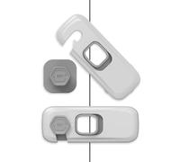 2 Pack Child Proof Refrigerator Lock, Fridge Locks for Kids with Sticky Adhesive Pads for Doors, RV Refrigerator, Oven Lock Child Safety Cabinet Locks