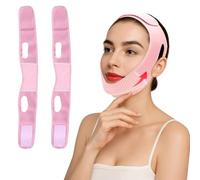 2-Pack Chin Strap for Sleeping - Reusable Double Chin Reducer for Women & Face Lifting Mask- V Line Chin Strap for Firm Skin, Jawline Lift, Soft and Comfortable Sleep Aid