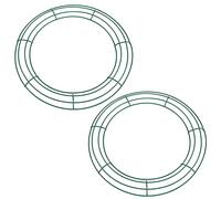 2 Pack Christmas Wire Wreath Rings 12 inch Metal Wreath Frame - 30cm Round Wire Wreath Frame for Christmas Wreath Making Rings Base, Wedding Garland Ring, Garden, Home Deco Supplies DIY Crafts