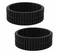 2 Pack Cleaning Robot Tires, Cleaning Robot Rubber Replacement Tires Non-Slip Reduce Noise Cleaner Parts Compatible with iRobot Braava 380, 380T, 390, and 390T Models (48mm*16mm/1.89in*0.63in)