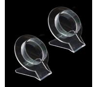 2 - Pack Clear Acrylic Bracelet Display Stand - Large Bangle Organizer Rack - Transparent Jewelry Holder for Bracelets and Watches - Acrylic Display Shelf for Countertop Jewelry Presentation Shooting