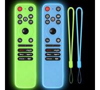 [2-Pack] Climberer Remote Cover for LG Magic Remote - Protective Silicone Case Compatible with 2025 LG OLED TV Series, Anti-Slip Design, Fits MR25GA Model (Glow Green and Blue)