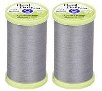 [2-Pack] Coats & Clark Dual Duty Plus Hand Quilting Thread 325yds Slate s960-0620