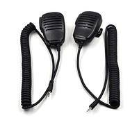 (2-Pack) Cobra Handheld Speaker Mic Microphone 1 Pin 2.5mm for Motorola Cobra Microtalk CXT135 CXT145 CXT175 CXT195 CX112 CX190 PR245 PR260 PR350 MT650 MT750 MT800 Two Way Radio with 3.5mm Audio Jack