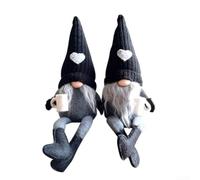 2 Pack Coffee Gnome Plush Dolls With Unique No Face Look, Perfect For Seasonal Decoration On Various Surfaces Including Tables And Hanging Spots(Style 1)