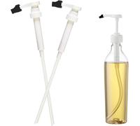 2 Pack Coffee Syrup Pump for 700ml Glass Bottles - Reusable Syrup Dispenser Pump for Coffee Bar, Drink Flavoring, Dessert Toppings, Fits Most Brand Bottles