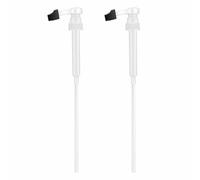 2 Pack Coffee Syrup Pump for Monin 1L PET Bottles, 10ml Food Grade Dispenser with Cuttable Straw & Tip Cover, Compatible with 28/400 Thread Finish