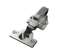 2-Pack Cold Rail Steel Hydraulic Hinges for Cabinet Doors, Soft Close Damping Mechanism, Two-Stage Buffer, Durable and Quiet Operation (Model: 803-1)