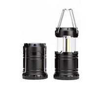 2 Pack Collapsible Outdoor LED Camping Lantern, Portable Battery Powered Light, Pop Up Lantern, Emergency Torch with Foldable Handle for Hurricane Power Cut Camping Hiking Garden Shed Car & Home