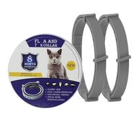 2 Pack Collar for Cats, Cat Collar to Prevent Infections, Safe Waterproof Adjustable, Containing Natural Essential Oils,Suitable for Cats over 7 Weeks, 16 Month Protection