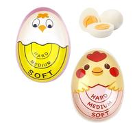 2 Pack Color-Changing Egg Timer - Perfect Boiled Egg Timer for Soft, Medium, and Hard Boiled Eggs - Heat-Sensitive & BPA-Free - Kitchen Gadget for Consistently Perfect Eggs Every Time