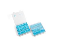 2 Pack Colored Contact Lens 3 Month Organizer, Each Hold 60-90 PCS, Total Hold 120-180 PCS, Portable Storage Box for Disposable Daily Contact Lenses, Storage Box for All Brand Cosmetic Contact Lens