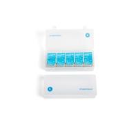2 Pack Colored Contact Lens Organizer Case, Each Hold 30-40 PCS, Total Hold 60-80 PCS, Portable Storage Box for Disposable Daily Contact Lenses