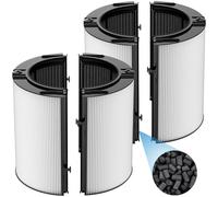 2 Pack Combi 360°Glass HEPA+Activated Carbon Filter For Dyson HP1 HP2 TP09 TP07 TP06 TP04 TP10 TP7A HP04 HP06 HP07 HP09 HP10 HP4A HP7A PH01 PH02 PH03 PH04 PH3A DP04 PC1 PC2 Air Purifier, #965432-01