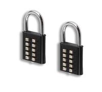 2 Pack Combination Lock, 10 Digit Push Button Combination Padlock Locker Lock Padlock with Code for School Gym Locker, Fence Gate