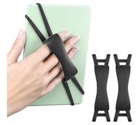 2 Pack Comfortable Hand Strap for Kindle and Tablets, Kindle Accessories for Reading in Bed, Secure and Lightweight Grip Holder for 4.7-8" Tablet/Paperwhite/E-Book/Phone (Black)