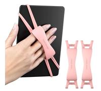 2 Pack Comfortable Hand Strap for Kindle and Tablets, Kindle Accessories for Reading in Bed, Secure and Lightweight Grip Holder for 4.7-8" Tablet/Paperwhite/Kobo/Oasis/E-Book/Phone (Blush)