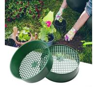 2 Pack Composy Soil Sand Sieve, Plastic Material, Ideal for Balcony Gardens and Plant Care