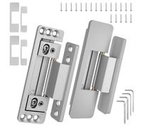 2 Pack Concealed Hinges, Adjustable Hidden Door Hinges 110Lbs Load-Bearing Heavy Duty Pivot Hinge 110° Swinging Invisible Hinges for Secret Doors, Bookcase, Shelf & Murphy Door
