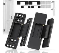 2 Pack Concealed Hinges, Hidden Door Hinges Invisible for Secret Door, 110° Heavy Duty Hinges for Secret Doors, Bookcase, Shelf, Zinc Alloy Silent Smooth Hardware for Door Cabinets