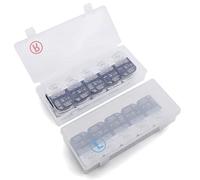 2 Pack Contact Lens Organizer Case,Each Hold 20 PCS, Total Hold 40 PCS, Portable Storage Case for Disposable Daily Contact Lenses, Storage Case with Labeled R&L for All Brand Cosmetic Contact Lens