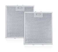 2 Pack Cooker Hood Filter 320 x 260 mm, Universal Metal Grease Filter for Cooker Hood Mesh Cover Kitchen Extractor Fan Vent Aluminum Range Hood Grease Filters
