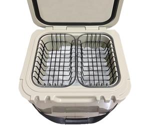 2 Pack Cooler Basket Compatible with YETI Roadie 24, Dry Goods Wire Cooler Rack Storage Will Keep Smaller Items Dry and Stay Goods High for Roadie 24 Ice Chest Good to Hold Fruit