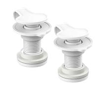 2 Pack Cooler Drain Plug Replacement for Coleman Coolers with Shaft Length Cooler Drain Plug White