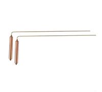 2-Pack Copper Dowsing Rods for Water, Gold & Metal Detection - Rose Gold or Gold Diviner Tools for Geobiology, Treasure Hunting & Pendulum Divination(C)