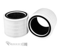 2 Pack Core 200S Filter for LEVOIT 200S with Brush | Replaces Core 200S-RF,3-in-1 HEPA + Activated Carbon, 99.7% Filtration Down to 0.3μm, 2-Pack for 1-Year Use
