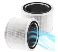 2 Pack Core 200S H13 True HEPA Replacement Filter Compatible with LEVOIT Smart WiFi Purifier Core 200S, Part # Core 200S-RF