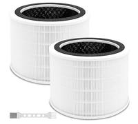 2 Pack Core 200S-RF Filters, Replacement Filters for LEVOIT Core 200S Air Purifier 3-in-1 Efficiency Activated Carbon, Cleans up to 99.98% of Dust, Pollen, Allergens