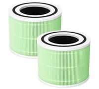 2 Pack Core 300S Replacement Filter Compatible with LEVOIT Core 300 and Core 300S Air Purifier, 3-in-1 True HEPA with High Efficiency Core 300 Filter Rep, Green