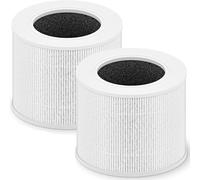 2 Pack Core Mini Replacement Filter for LEVOIT Core Mini Air Purifier, 3-in-1 High-Efficiency Activated Carbon Fliter, Core Mini-RF, White