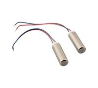 2 Pack Coreless Vibration Motor Dc 3.7v 5v Miniature Aluminum Alloy Low Noise High Torque Fast Response For Diy Massager Automation Projects 7x25mm Size