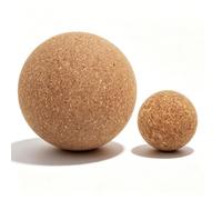 2 Pack Cork Massage Balls - Myofascial Release Ball for Foot, Back, Muscle | Travel Cork Massage Ball for fascia release, feet and full-body self-massage