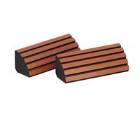 2 Pack - Corner Bass Trap for mount in corner under the ceiling and wall | Recording Studio Acoustical Treatments | Size:23x50cm | Color: [x2 POLETRAP-H | Cherry]