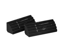 2 Pack - Corner Bass Trap for mount in corner under the ceiling and wall | Recording Studio Acoustical Treatments | Size:23x50cm | Color: [x2 POLETRAP-H | Black glossy plastic]